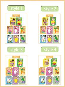 Anime Bunny Sticker Set Large Sticker Notebook Holiday Party Party Supplies Party Decorations Festive Birthday Accessories Party Small Gift Party Supplies Set