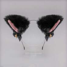1pc Cat Ear Headband With Bow For Cosplay - Multicolor - View 2