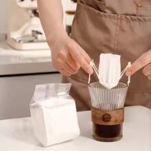 25pcs/50pcs High-Quality Pour-Over Coffee Filter Paper With Ear Hooks, Thickened And Reinforced, Ultra-Fine Filtration, Residue-Free, Richer Coffee Flavor, Convenient To Carry, Suitable For Coffee Lovers, Travel, Home, Office Use, Compatible With Various Cups, Enjoy Coffee Time Anytime And Anywhere. Back To School Essential! - Various Specifications - View 7