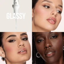HUDA BEAUTY Lip Gloss Plumper For Fenty Beauty High-Shine Non-Sticky Formula With Vitamin E Lip Filler Effect & Hydrating Gloss 0.13 Oz/3.9 ML-Faux Filler Shiny Non-Sticky Lip Gloss-Size 0.13 Oz / 3.9 ML - Glassy - 查看 4