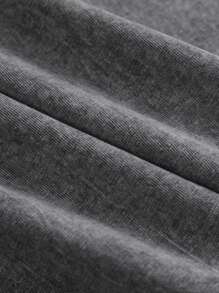 GLEC Japanese Hot Blooded Cartoon Anime, Simple And Versatile On The Streets Throughout The Four Seasons. Retro Fashion Bloody Warrior Popular Letter Pattern Printed Boutique 230g Washed Cotton T-Shirt, Suitable For Men To Wear All Year Round. High Quality Retro Fashion Brand Loose, Soft And Comfortable Gray Casual T-Shirt, Suitable For Outdoor Wear All Year Round, With A Certain Thickness. It Is Suitable For Daily Wear, Friend Gifts, And Back To School Gifts. - 灰色 - 查看 4