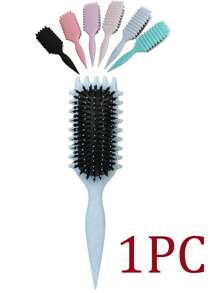Nuevo set de cepillos para definir el rizado, 1 pieza Cepillo redondo limpiador de cabello, 1 pieza Cepillo moldeador y definidor de rizo para cabello rizado de mujer, diseñado por Candybrush