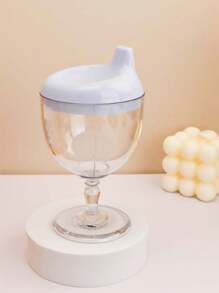 1个150ml高脚奶杯防摔学饮杯婴儿家用喝水直筒鸭嘴玻璃奶瓶 - 彩色 - 查看 9