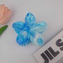 1 Stück Haarclip für Frauen in Plumerien-Form mit künstlichen Perlen, leichter Kunststoffclip, modischer und eleganter einfarbiger Haarclip, Haarzubehör für den täglichen Gebrauch, Gelegenheitspartys, Haargriff geeignet zum Zusammenbinden der Haare, Haaraccessoires, Haarspangen, Haarklemmen