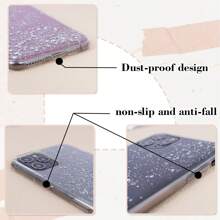 1PC Personalized Customized Name Drop Glue Textured Tpu Handmade Sparkling Phone Case Compatible With IPhone 11 12 13 14 15 Promax