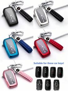 Premium TPU Car Key Fob Cover - Full Protection Case Key Shell For Crown For Prado For Highlander For RAV4 For Alphard For Vellfire For Harrier For BZ4X Anti Fall And Dust-Proof Keybag