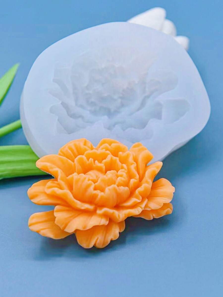 1pc Peony & Gardenia Flower Shaped Silicone Mold Back To School