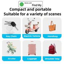 RSH 2 Pieces Air Tracker Wallet Finder Smart Tag, Suitable For Iphone Find My App(Only For IOS) Luggage Tracker Wireless Key Detector Item Finder,Smart Label Worldwide Location Tracking Lose Pet Wallet Backpack Hand Luggage Car(Not For Android System)