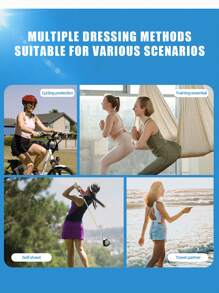 1 件高尔夫防晒臂套，弹力吸湿排汗透气男女通用户外运动骑行罩衫