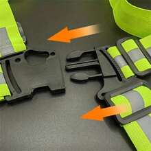 1pc Reflective Safety Vest With Adjustable High Visibility Reflective Strips, Suitable For Night Running, Walking, Cycling