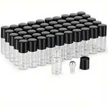 1ml/2ml/3ml 玻璃滾珠瓶，香水/精油試用小瓶，透明玻璃瓶，適用於工作、旅行及其他場合，噴霧瓶，迷你香水 - 彩色 - 查看 1