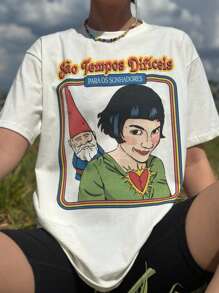 Amélie Poulain T-Shirt - Cream - Rượu sâm banh - Xem 1