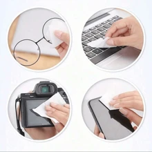 100 件装眼镜清洁剂、眼镜用镜头湿巾、眼镜清洁湿巾、眼镜清洁剂、镜头湿巾、眼镜湿巾、眼镜清洁湿巾、镜头清洁湿巾、屏幕湿巾、眼镜清洁剂身体护理，适用于旅行、户外、运动、办公室、学校、腰带、眼镜