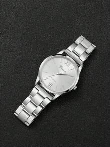 5 pièces/Ensemble Montre à quartz minimaliste à cadran romain élégant pour femmes + Ensemble bracelet, Montre non incluse Boîte cadeau