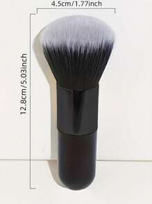 1pc Plus Size Multi-Function Foundation, Blusher, Contouring Makeup Brushes, Pure Black Makeup Tools,Foundation Brush,Concealer Brush,Blush Brush,Contour Brush,Blush Brush,Bronzer Brush,Powder Brush,Foundation Brush,Blush Brush - Black - View 5