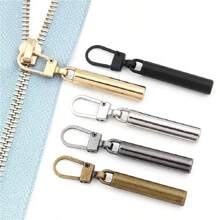 1/5/10 Pieces Removable Metal Zipper Pullers, Replacement Zipper Sliders For Bags, Shoes And Clothes, DIY Sewing Accessories - Random Color - View 2