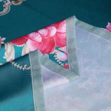 3件套冰丝印花床上用品套件（1张床单+2个枕套），春夏季凉爽冰丝床单