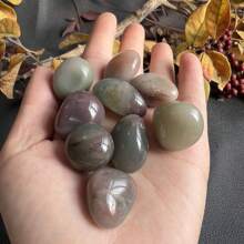 100-200g Natural Large Grain Purple-Green Agate, Tumbled Crushed Stone, Decorative Gravel/Rocks For Aquarium, DIY Terrarium, Potted Plants, Holiday/Wedding Decor, Home Garden Gifts