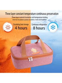 Cartoon Handy Portable Cooler Bag, Thickened Aluminum Foil Student Lunch Box Bag, Camping Meal Box - Multicolor - View 4