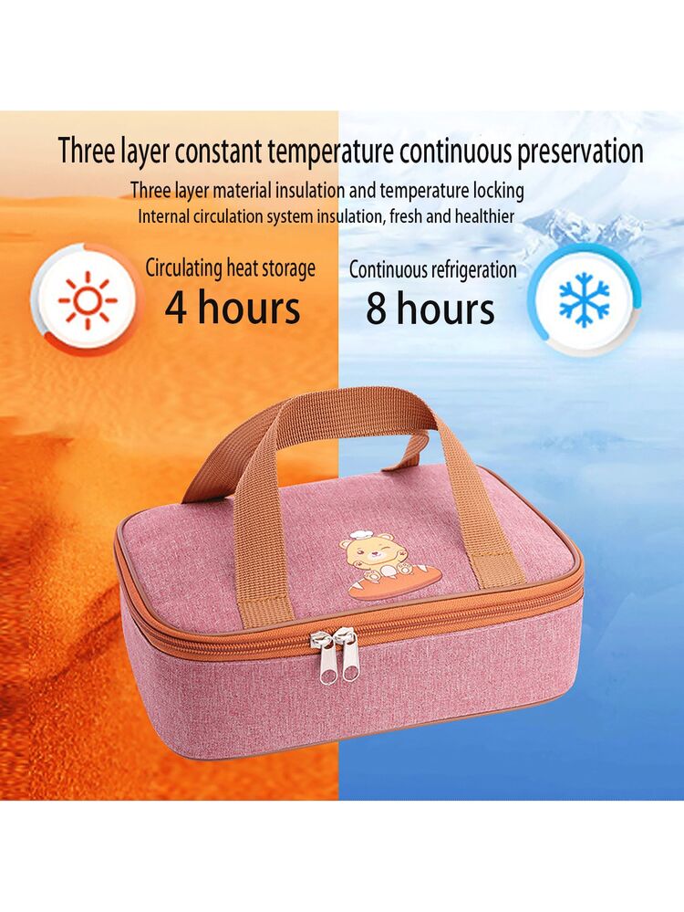 卡通便携冷藏袋加厚铝箔学生午餐盒袋露营餐盒 - 彩色 - 查看 4
