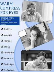 Lutein Steam Eye Mask, Long-Lasting Thermal Treatment, Moisturize Eyes, Relieve Fatigue, Relax Body And Mind, Suitable For Students Using Computers/Phones, Busy Office Workers, Business Travelers, Tourists And Late-Night People, Eye Care, Relieve Eye Strain And Improve Sleep, Mild And Unscented, Disposable Heated Eye Patch/Mask
