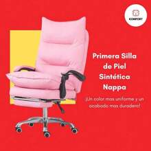 Silla de Piel Sintética Nappa (Rosa) - Rosa - Ver 5