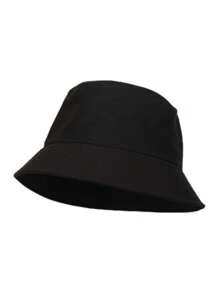 Custom Logo Versatile All-Match Solid Color Bucket Hat, Unisex Outdoor Summer Sun Protection Hat, Foldable - A - View 4