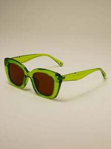 1 Pair Creative Fashion Fashion Glasses, Metal Hinge & Arm Design, Suitable For Daily, Outdoor Sports, And Vacation