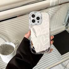 Ốp điện thoại tích hợp gương này cũng có thể dùng như gương trang điểm, tương thích với iPhone 16/7/8/11/12/13/14/15/X/XR/Xs/Plus/Pro/Pro Max/SE2 - Trong sáng - Xem 4