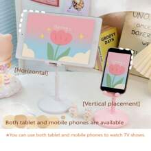 1pc Bathroom Bathtubs Adjustable Folding Rabbit Shaped Phone Stand