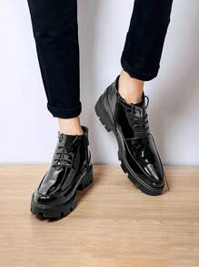 2025 Spring New Chelsea Boots Ankle Boots British Pointed Toe High-Top Leather Shoes For Men, Hairstylist - Black - View 1