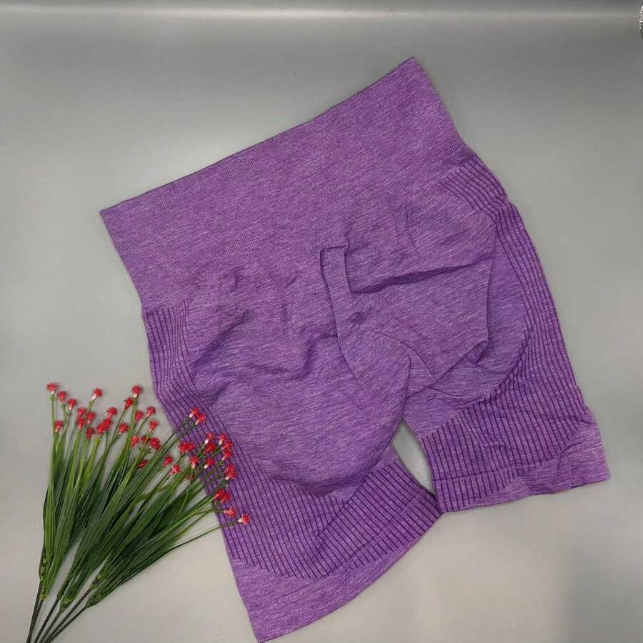 Sport Studio Sports Shorts With Wide Elastic Waistband - 紫羅蘭色 - 查看 1