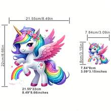 1pc/2pcs/3pcs/Rainbow Cute Unicorn Clothing Patch Cloth DIY A-Level Washable Adhesive Cloth Heat Transfer Adhesive Cloth Women's/Men's T-Shirt Bag Pillow Decoration Badge Label Baseball Hat Backpack, Etc. Available