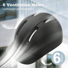 Shinmax Casco Bicicleta,Casco de Bicicleta con Visera extendida & Banda Reflectante Segura, Ligero para Urban Commuter Mountain Road Biker,Ajustable Casco Ciclismo - 1 - Ver 4