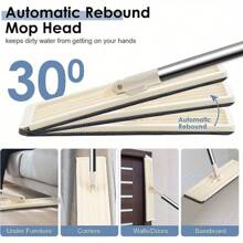 Mop And Bucket Set, With 3 Replacement Machine Washable Microfibre Mop Pads 360° Flat Squeeze Microfiber Mop And Bucket - With 3pcs Microfiber Pads - View 5