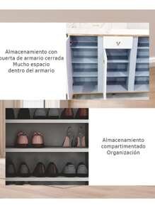 Modern Minimalist White Shoe Racks Perfect For Living Room