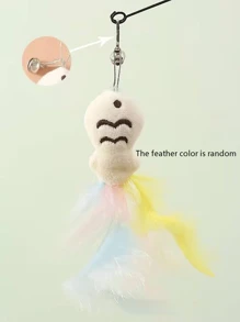 Funny Cat Teasing Stick With Cute Hanging Fish - Interactive Cartoon Design, No Electricity, Attracts Cats To Play, Promotes Exercise And Intelligence.