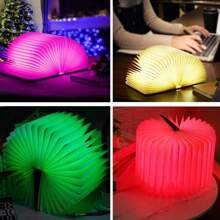 مصباح مكتب ديكوري LED قابل للشحن عبر USB، خيارات 3 ألوان/5 ألوان، مصباح كتاب خشبي، هدية عيد الحب وعيد الميلاد، هدية للصديقة، مصباح ليلي إبداعي - بيج - مشاهدة 7