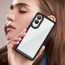 Transparent Acrylic Independent Button TPU Soft Bumper Shockproof Phone Case Suitable For A/S Series, Redmi, Nothing Phone (1) - Transparent Black - View 7