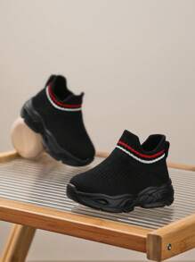 Infant Baby Casual Shoes All Season Breathable Soft Durable Versatile Slip-On Walking Shoes Sports Sneakers - Black - View 7