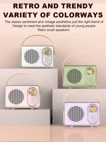 Retro Bluetooth Speaker, Wireless Mini Speaker, Clear Stereo Sound, Deep Bass, Retro Portable Speaker, Compatible With IPhone, Android Devices And Tablets