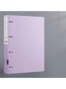 1pc Morandine Color A4 File Folder, D-Ring 4-Hole Document Organizer Binder,Back To School,School Supplies - Multicolor - View 13