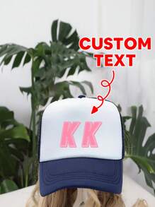 [Customized] 1pc Customizable Baseball Cap With Printed Photo, Logo, Or Text, Unisex Trucker Hat Design, Suitable For Parties, Holidays, Anniversaries - Multicolor - View 18