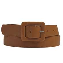 Women's Belt 3cm Square Buckle Covered Current Fashion Winter Summer 96410