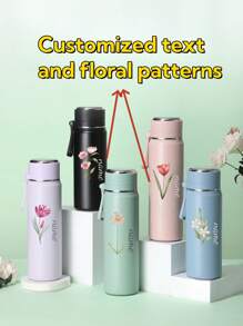 1 chiếc Bình đựng nước cách nhiệt chân không hình viên đạn bằng thép không gỉ có in tên và hoa tùy chỉnh, tính thẩm mỹ cao, phù hợp với nam, nữ, học sinh, cặp đôi, tuyệt vời khi đi du lịch, tập thể dục ngoài trời, quà tặng cho bạn bè và gia đình, đa chức năng, có thể điều chỉnh, trang trí, có thể tái sử dụng, không gỉ, tinh tế, đáng yêu, chất lượng cao, hiện đại, nhiều màu sắc, dễ thương, thoải mái, phong cách, tùy chỉnh, cá nhân hóa, độc đáo, quà tặng lý tưởng cho anh ấy, quà tặng lý tưởng cho cô ấy, bạn trai, bạn gái, bố, mẹ, gia đình, bạn bè, con trai, con gái, văn phòng, phòng trà, trường học, nhà, làm mới nhà cửa - nhiều màu - Xem 11