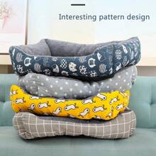 Large Dog Bed Warm Bed For Cats Sofa Dog House Thicken Cat Mat Breathable Basket For Dog Supplies - Black - View 2