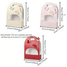 1/3/5件母亲节情人节婚礼教师节手持花盒纸蝴蝶结盒插花袋鲜花包装礼盒教师礼物教师答谢 - 禮盒 - 查看 3