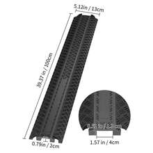 The 3-Piece/2-Piece Cable Protection Ramp Set, Or The Drop-Over Cable Protection Ramp, Can Support Up To 2,000 Pounds Per Axle. It Is Suitable For Both Indoor And Outdoor Use, And Is An Ideal Choice For Offices, Homes, And Warehouses. - 39.37 X 5.12 X 0.79 In(1) - View 10