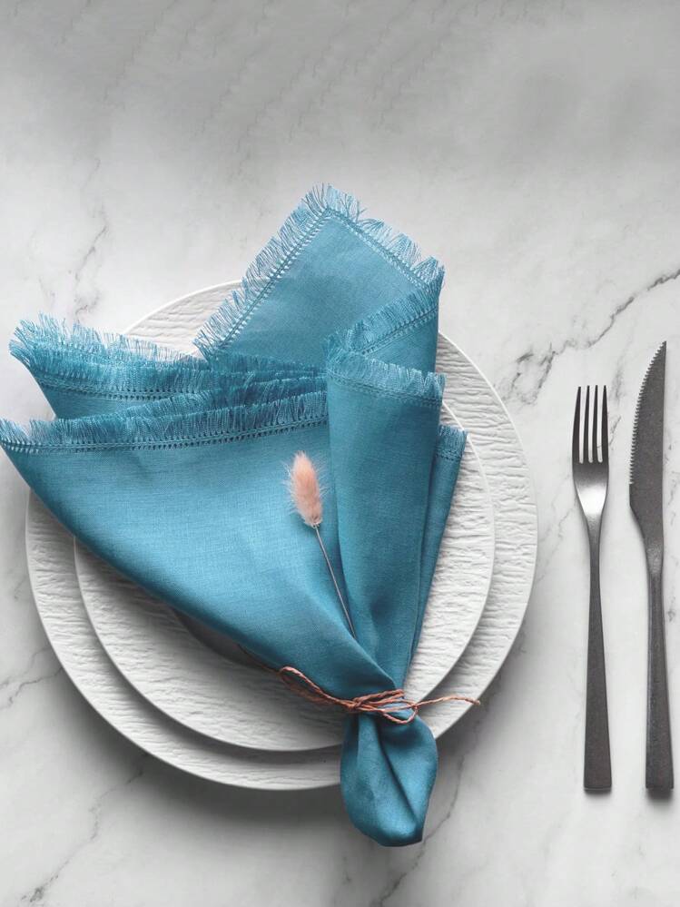 1 Servilleta de lino bordada personalizada. Servilleta de lino (con bordes con flecos), lavable a máquina, perfecta para fiestas de primavera y Pascua. También adecuada para decoraciones de Halloween y decoración de otoño. Servilletas personalizables disponibles. - Multicolor - Añade 3