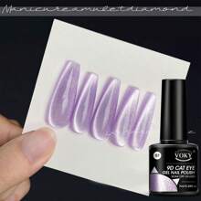 6pcs/Set Crystal Cat Eye Magnetic Gel Polish Kit, Glossy UV Gel Lacquer Shiny Crystal Cat Eye Nail Gel Nails - Multicolor - View 7